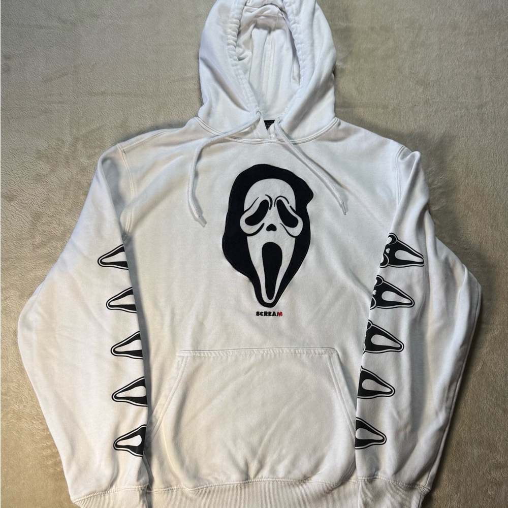 Scream movie Hoodie M white